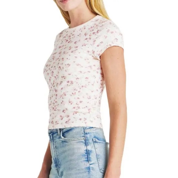 Splendid Women’s Candice Floral Linen Blend Tee - Picture 3 of 14